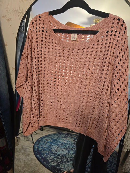 Peachy Crocheted Top