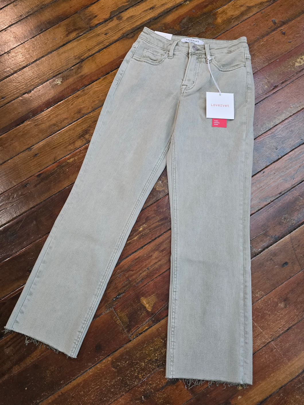 The Olive Vervet Stretch HR Denim