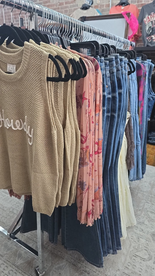 Howdy Yall Sweater Tank