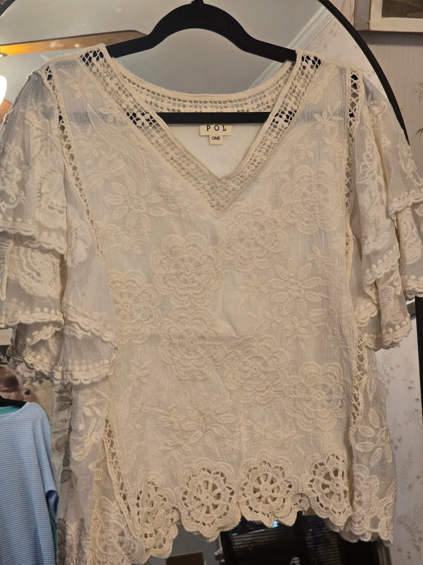 Natural Crocheted Top