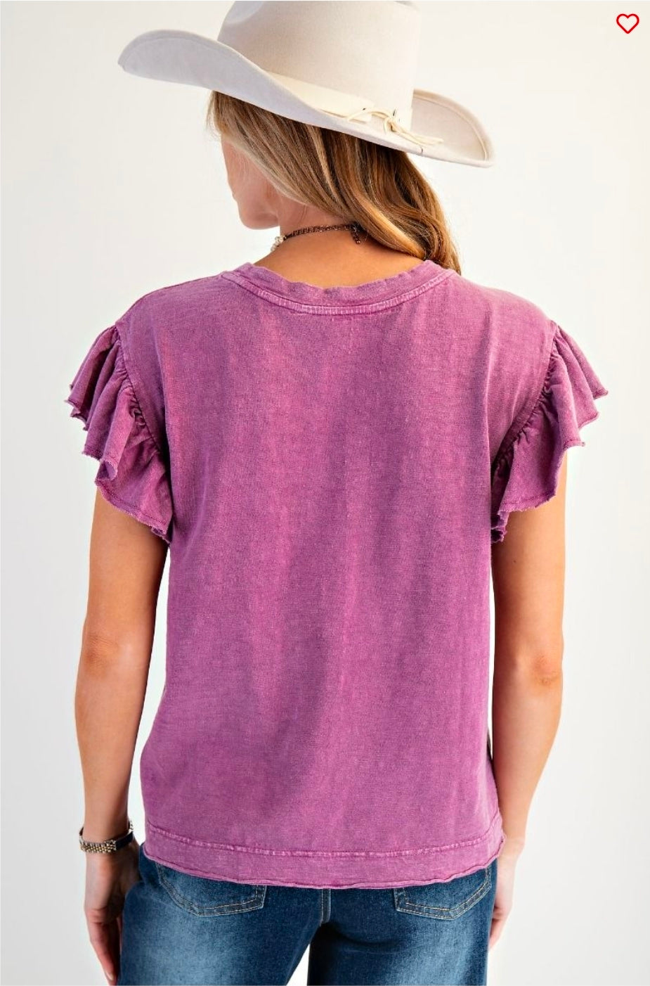 Cynthia Ruffle Sleeve Top