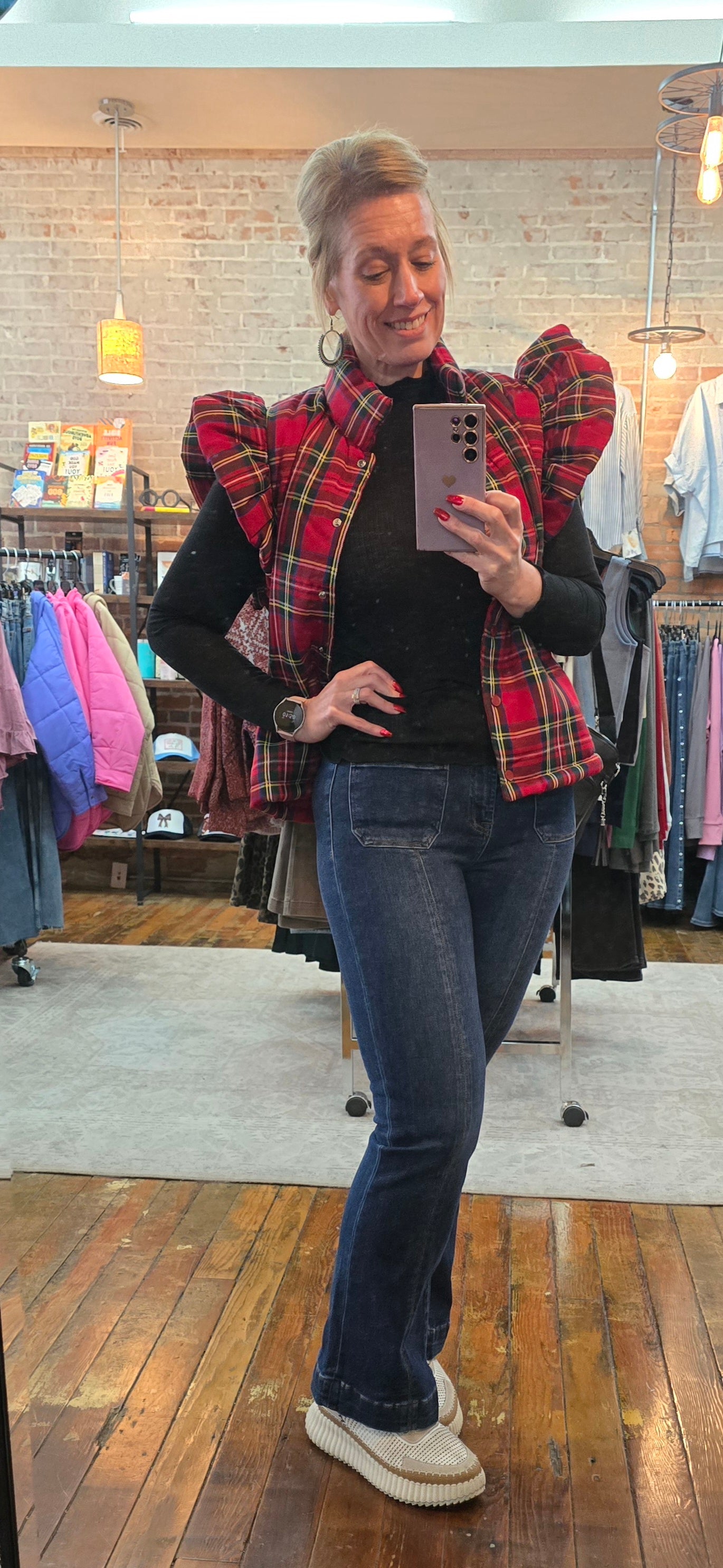 Dark Risen Front Pocket Bootcut Jeans