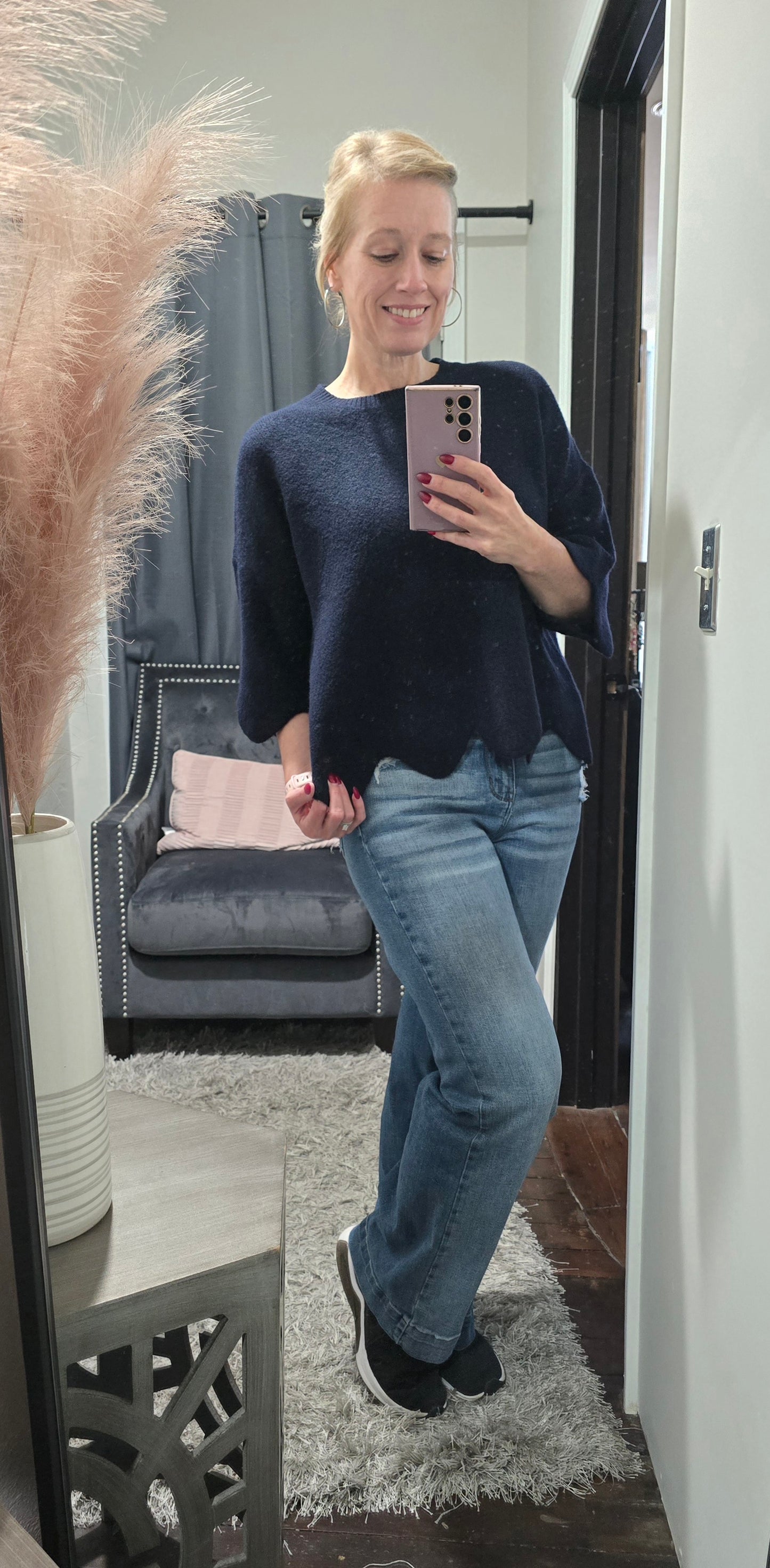 Twilight Scalloped Sweater