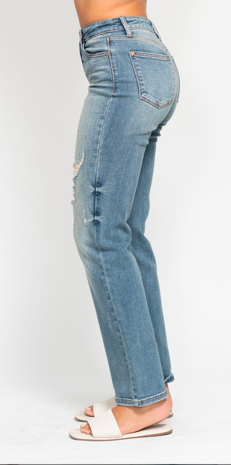 JB Chris HW Dad Straight Jeans