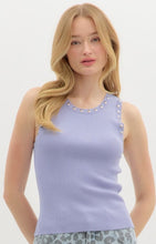 Load image into Gallery viewer, Tammy Ribbed Studded Tank
