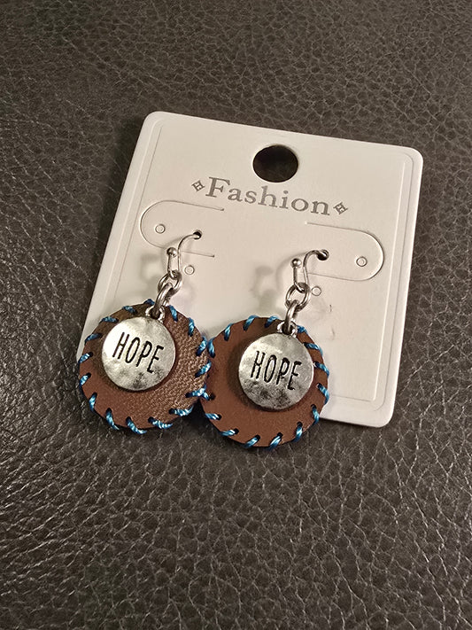 Hope Leather Earrings