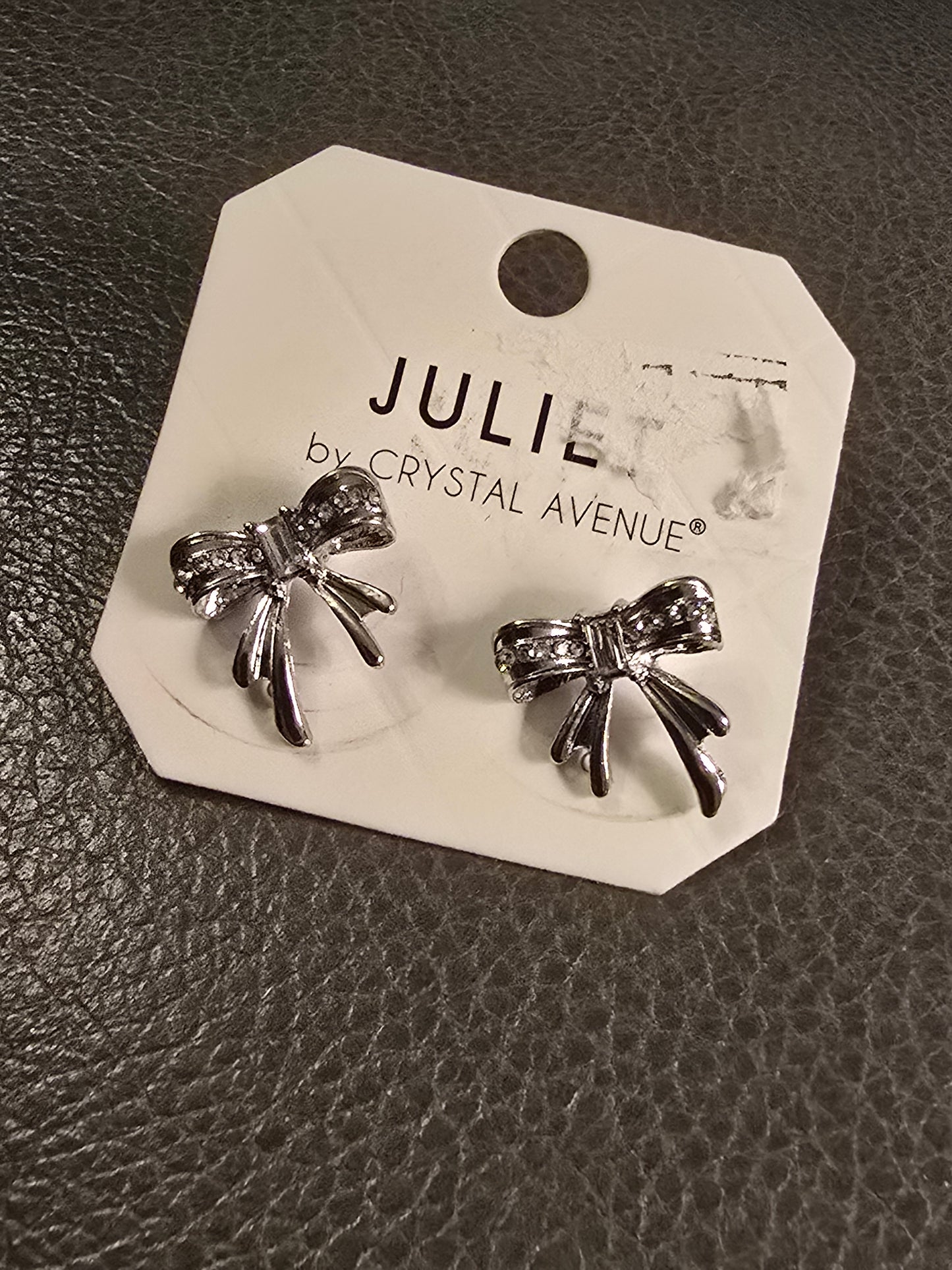 Jenna Silver Bow Earrings