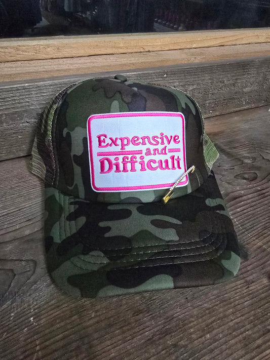 Expensive and Difficult Camo Hat
