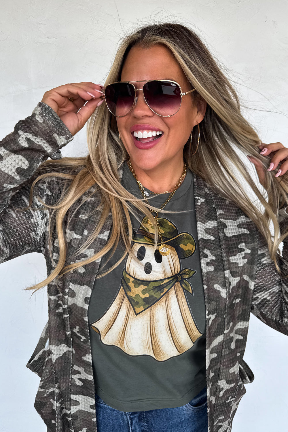 Camo Print Lola Cardigan