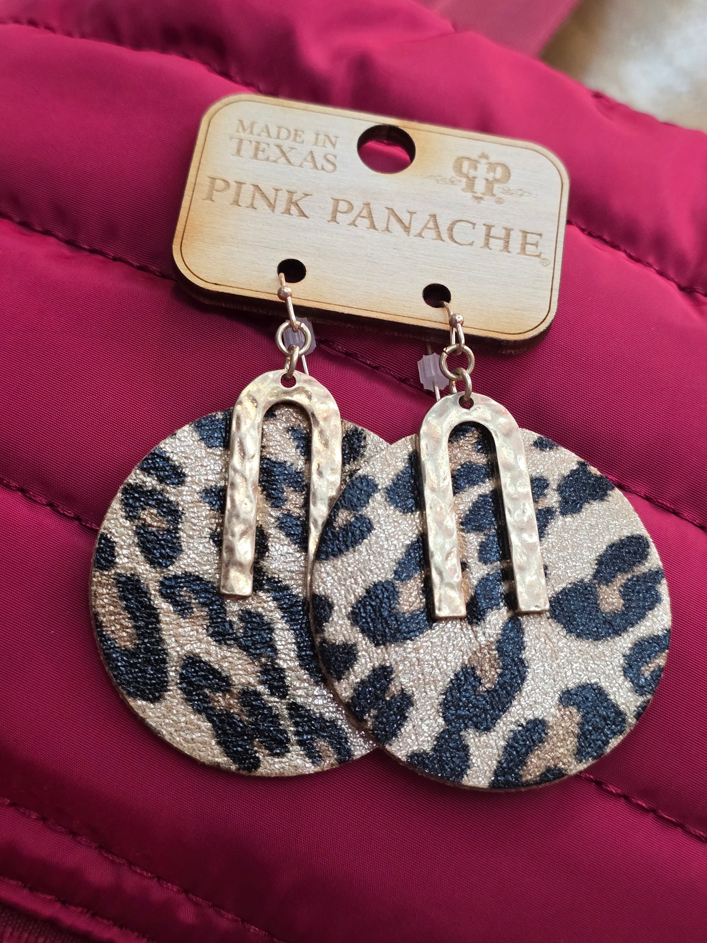 PP Golden Leopard Earrings