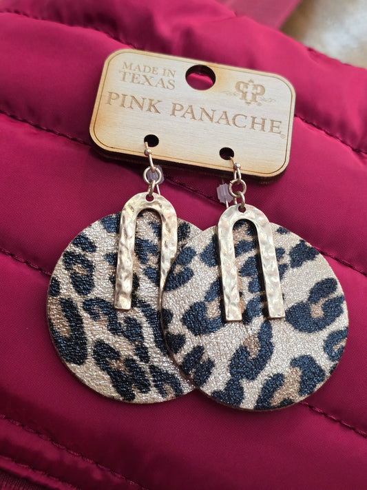 PP Golden Leopard Earrings